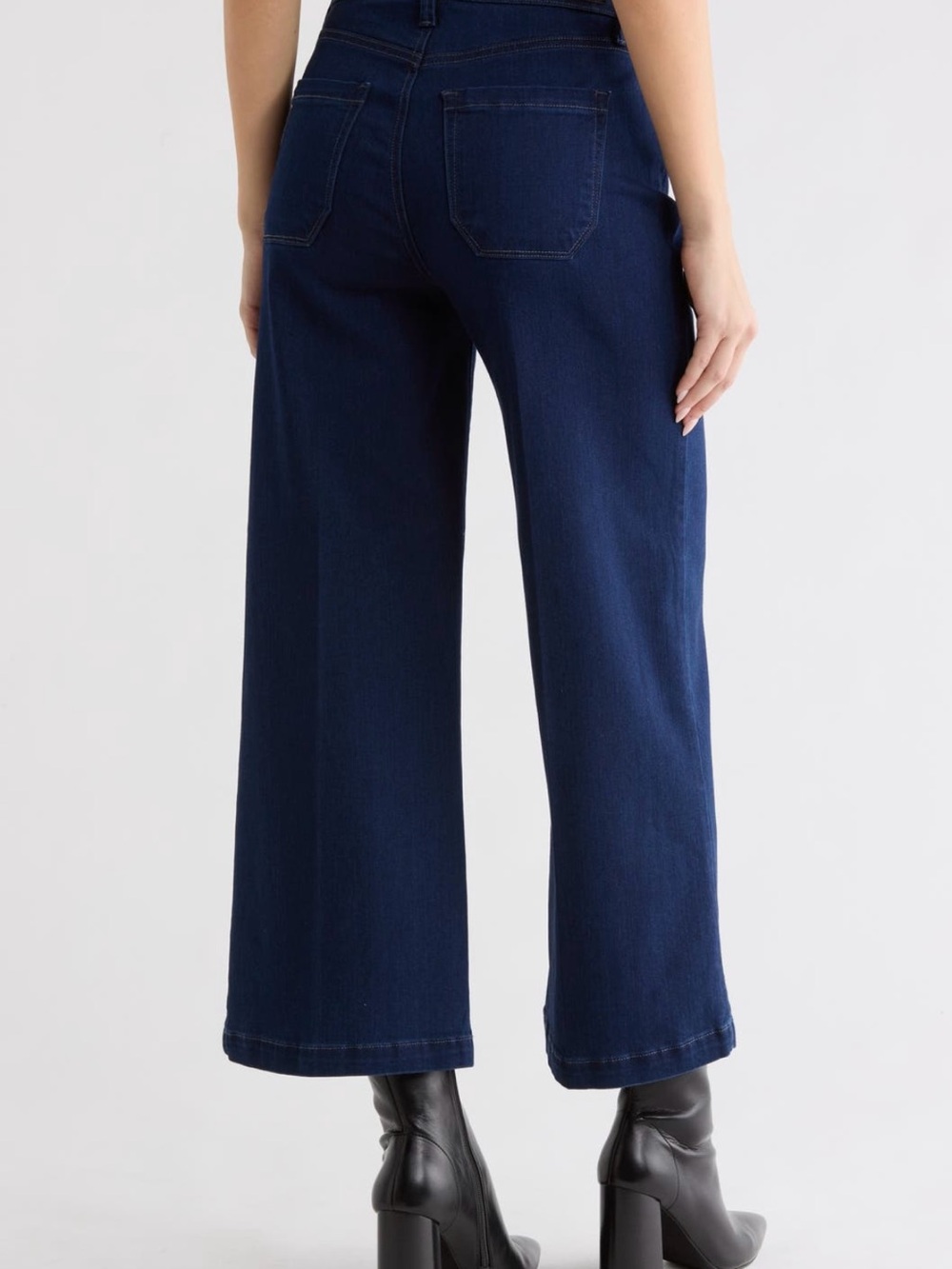NEW PAIGE Genesee Wide Leg Crop Women’s Jeans Size 32 NWT - Picture 2 of 3